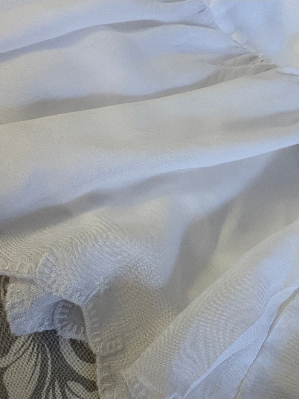 Wilfred White Tiered Ruffle Mini Dress. Modal - Picture 9 of 9